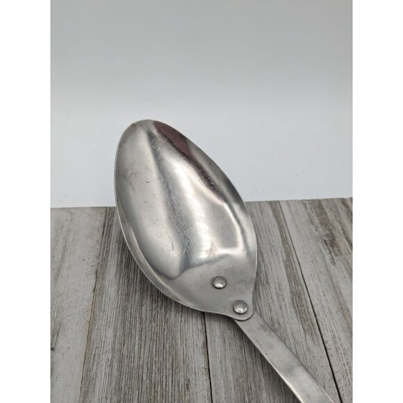 Vintage Stanhome Solid Spoon Stainless Steel 13 1/2" Cream Handle USA - Picture 2 of 10